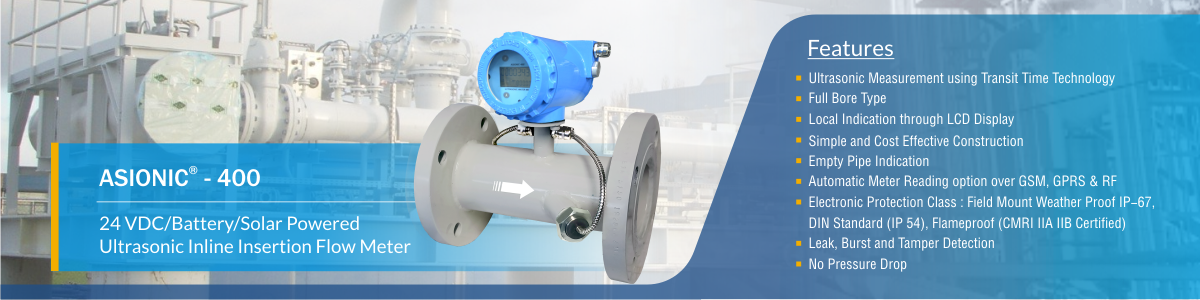 Ultrasonic-Inline-Insertion-Flow-Meter